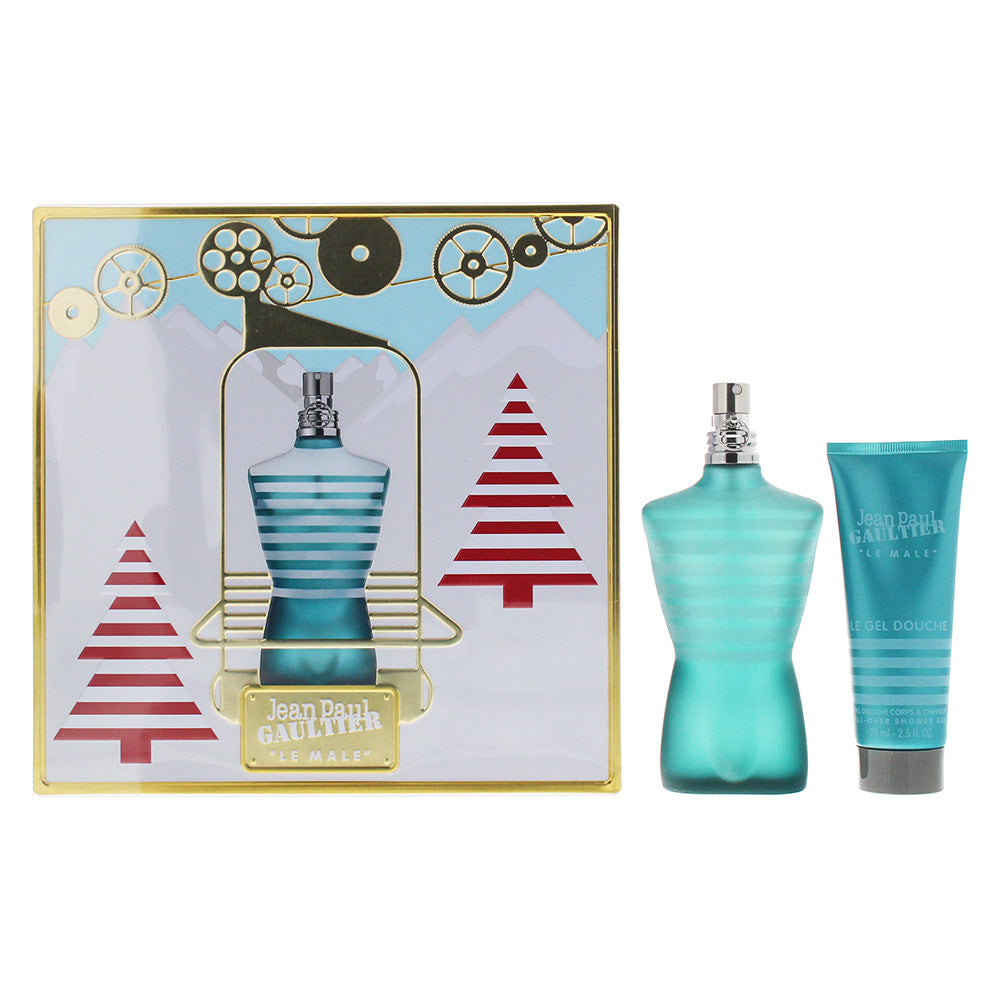 Jean Paul Gaultier Le Male 2 Piece Eau De Toilette 125ml Shower Gel 75ml