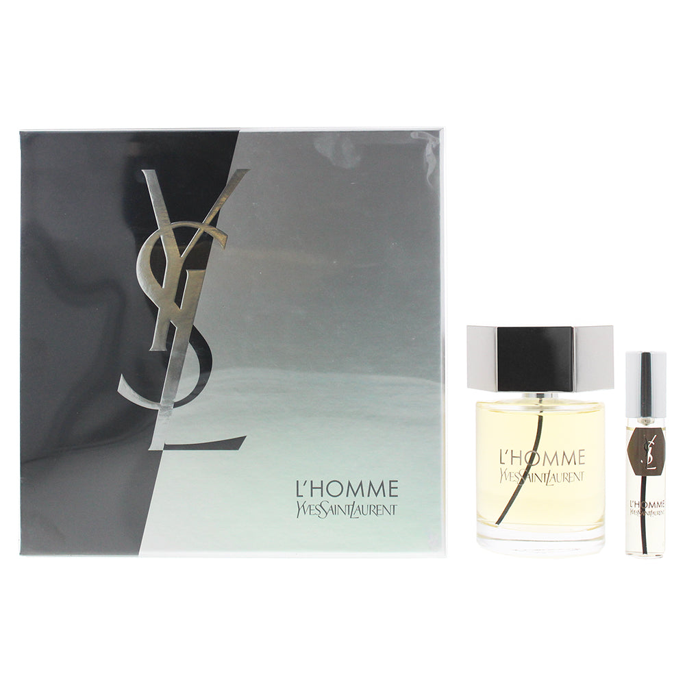 Yves Saint Laurent L'Homme 2 Piece Set - Eau De Toilette 100ml - Eau De Toilette 10ml