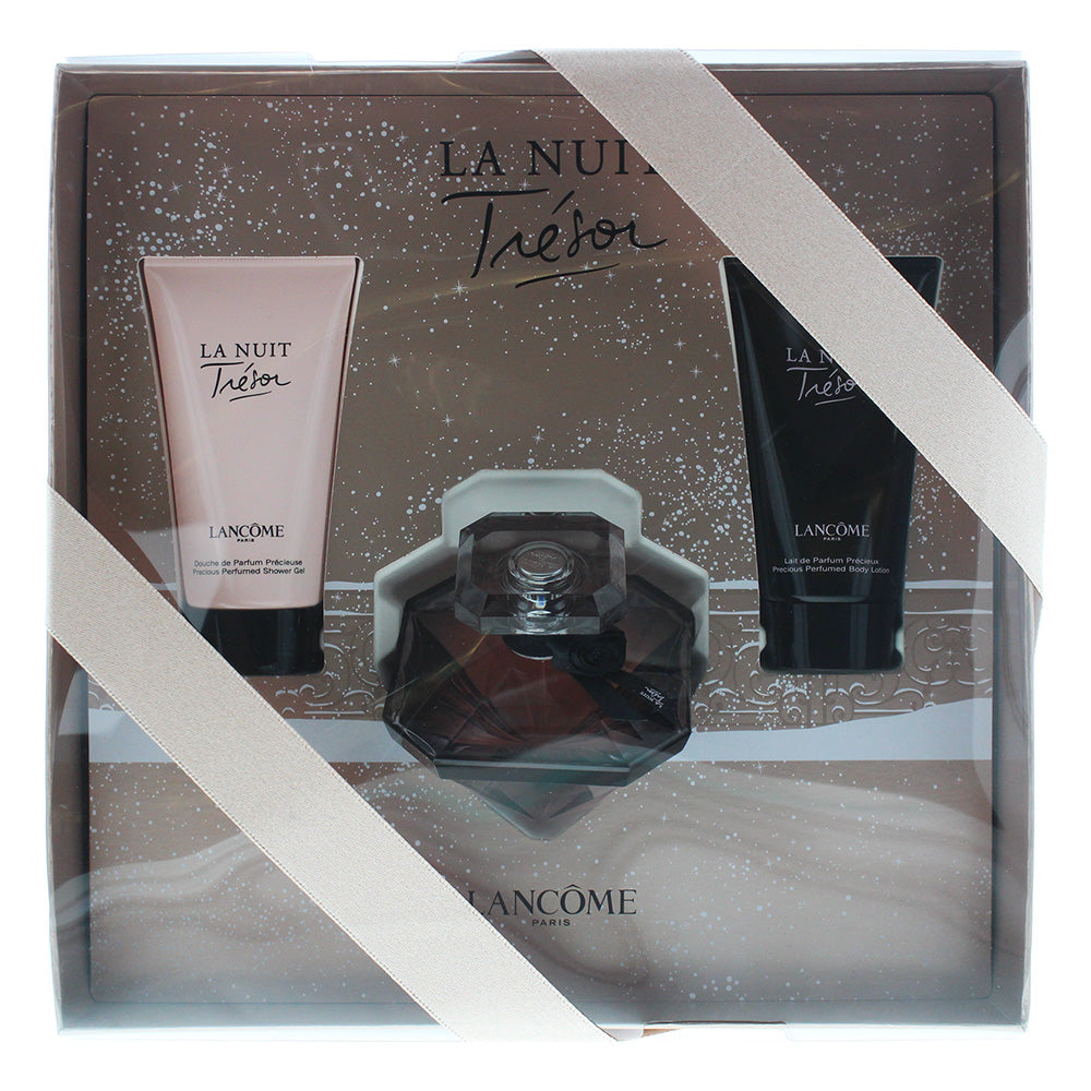 Lancôme La Nuit Trésor 3 Piece Set Eau De Parfum 50ml  - Shower Gel 50ml - Body Lotion 50ml