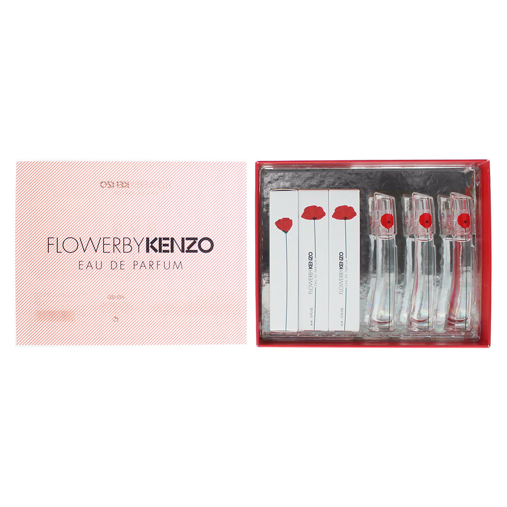 Kenzo Flower 3 x Eau De Parfum 4ML