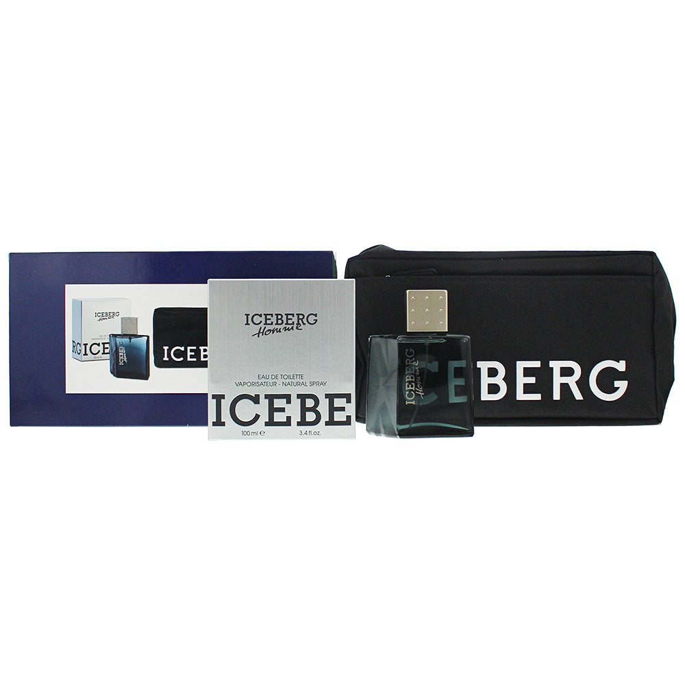 Iceberg Homme 2 Piece Set - Eau De Toilette 100ml - Pouch