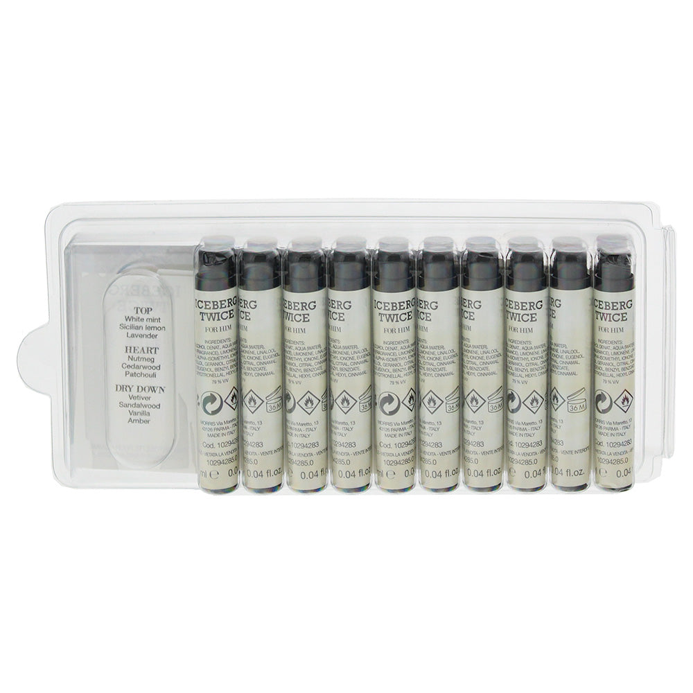 Iceberg Twice Vials Pack of 20 Eau De Toilette 1.2ml