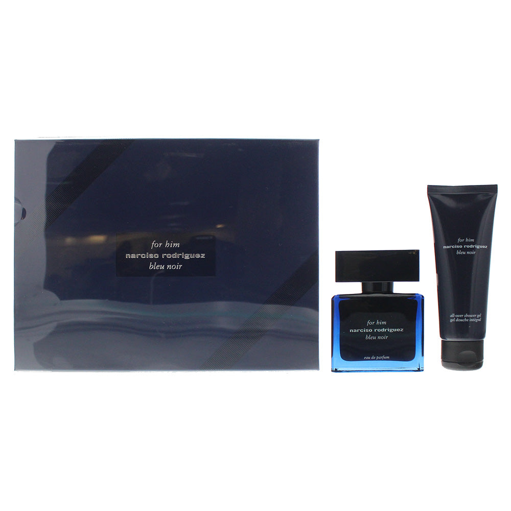 Narciso Rodriguez Blue Noir 2 Piece Eau De Parfum 50ml- Shower Gel 75ml