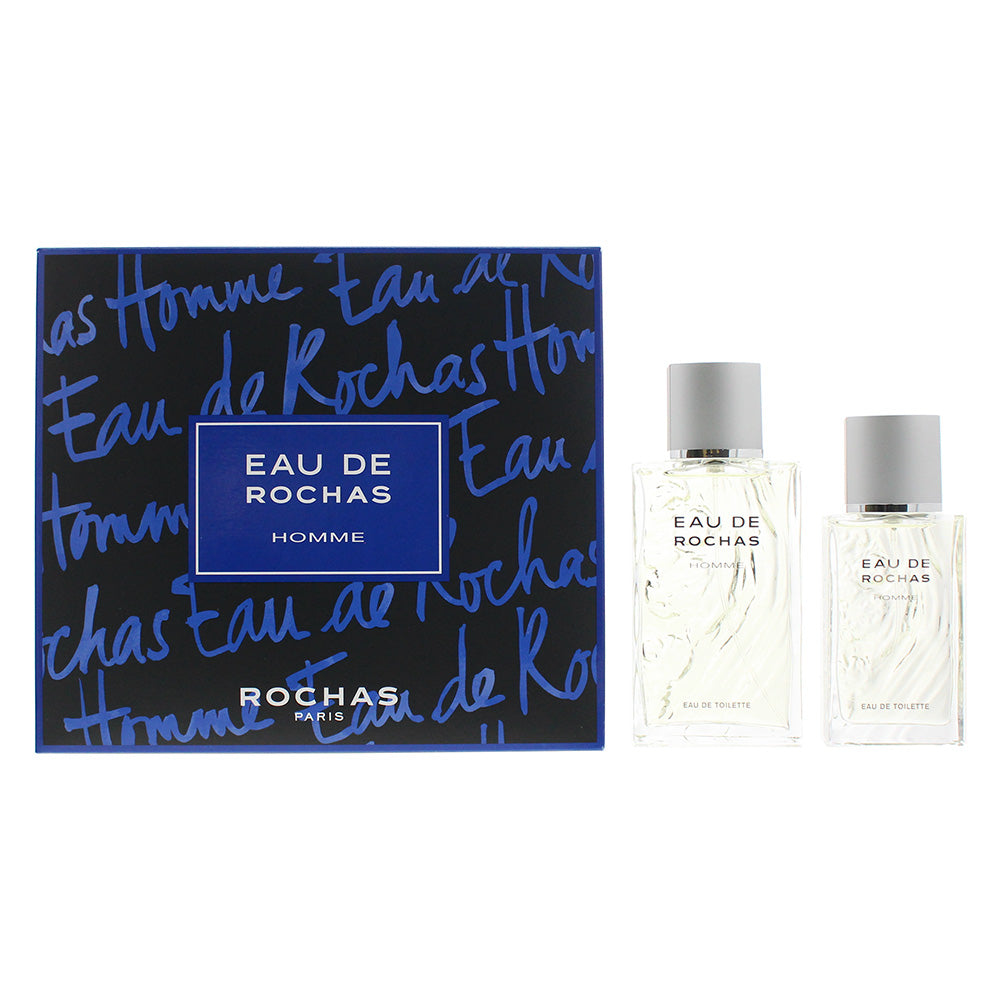 Rochas Eau De Rochas Homme 2 Piece Giftset: Eau De Toilette 100ml - Eau De Toilette 50ml