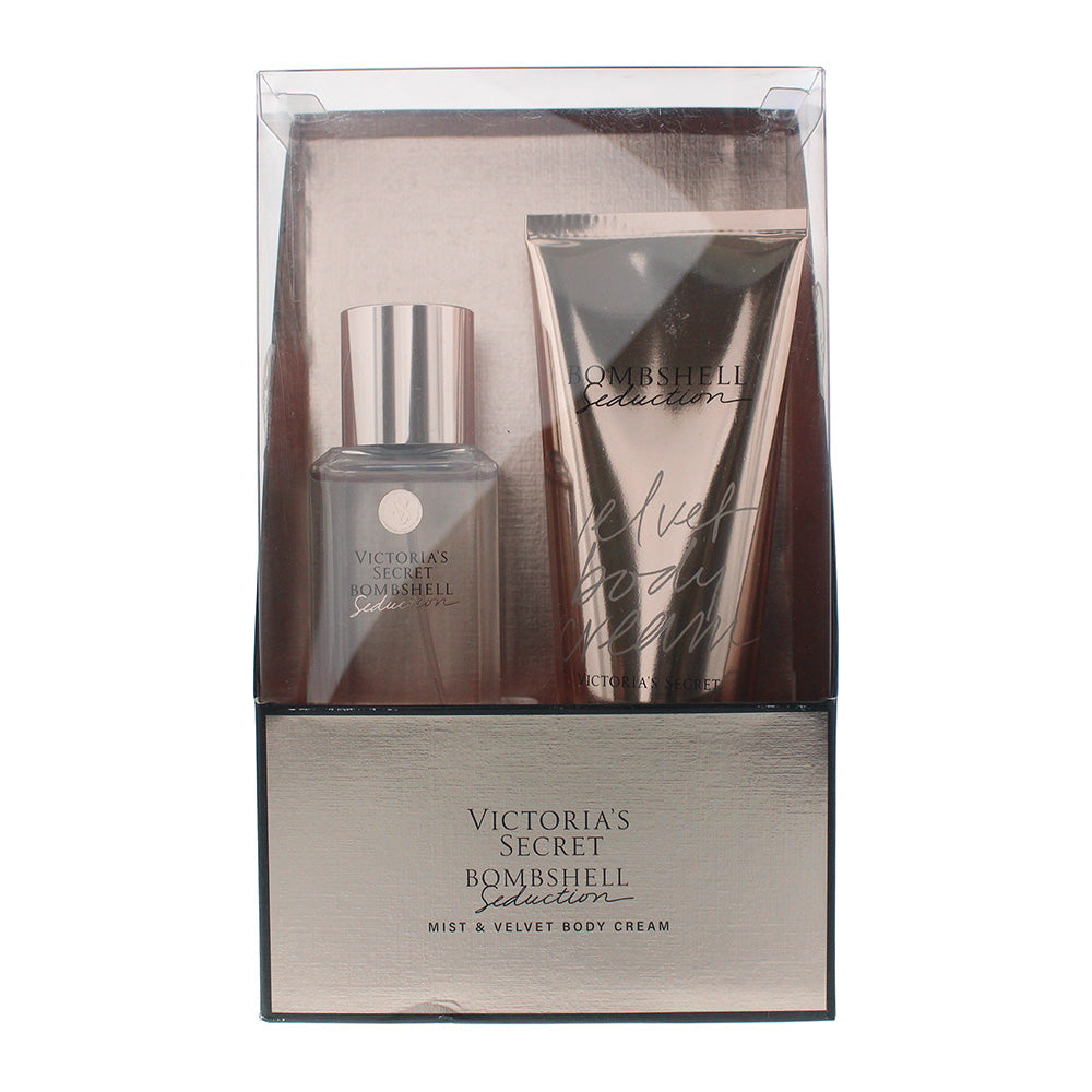 Victoria's Secret Bombshell Seduction 2 Piece Gift Set: Fragrance Mist 75ml - Body Cream 100ml