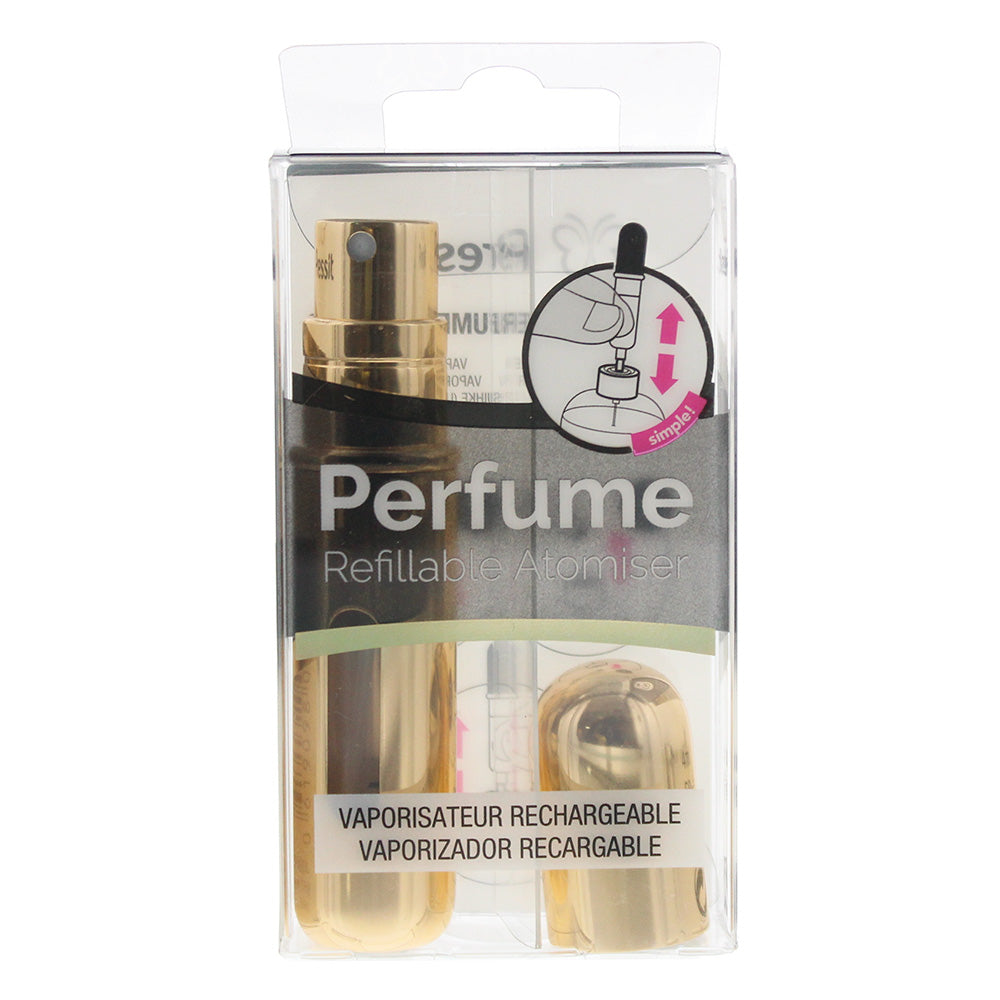 Pressit Gold Refillable Perfume Spray Bottle