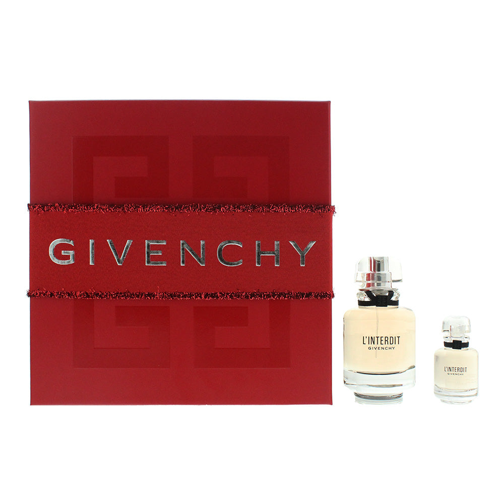 Givenchy L'interdit Eau De Parfum 2 Piece Gift Set: Eau De Parfum 50ml - Eau De Parfum 10ml