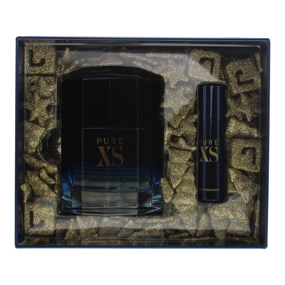 Paco Rabanne Pure Xs Eau De Toilette 2 Piece Gift Set: Eau De Toilette 100ml - Eau De Toilette 10ml
