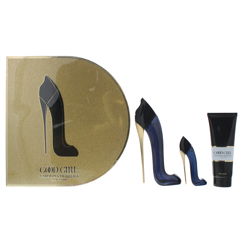 Carolina Herrera Good Girl 3 Piece Gift Set: Eau De Parfum 50ml - Eau De Parfum 7ml - Body Lotion 75ml