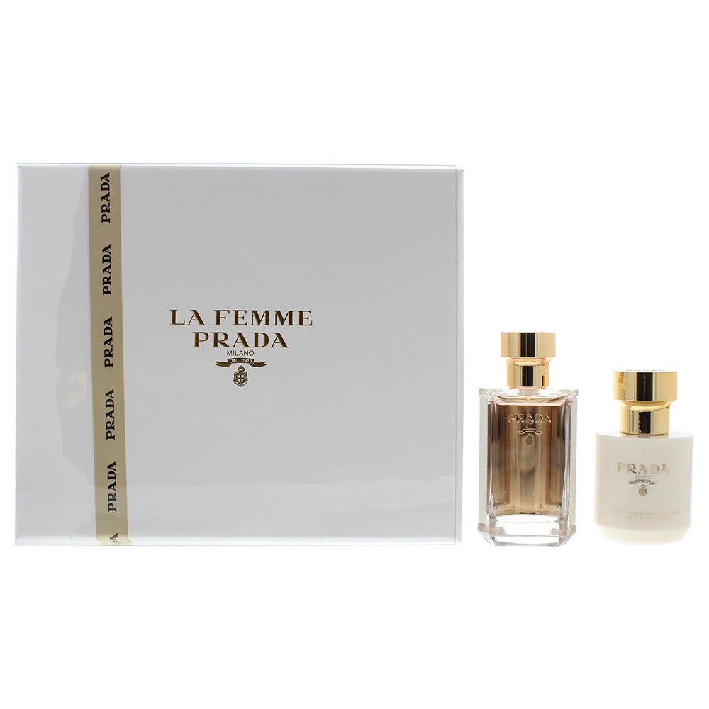 Prada La Femme 2 Piece Gift Set: Eau De Parfum 50ml - Body Lotion 100ml