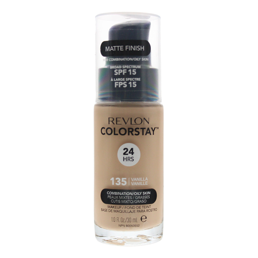 Revlon Colorstay Makeup Combination/Oily Skin Spf 15 135 Vanilla Foundation 30ml