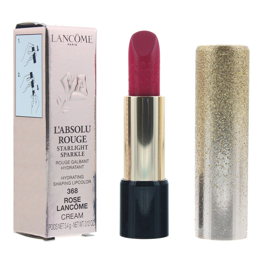 Lancôme L'absolu Rouge Starlight Sparkle #368 Rose Cream Lipstick 3.4g