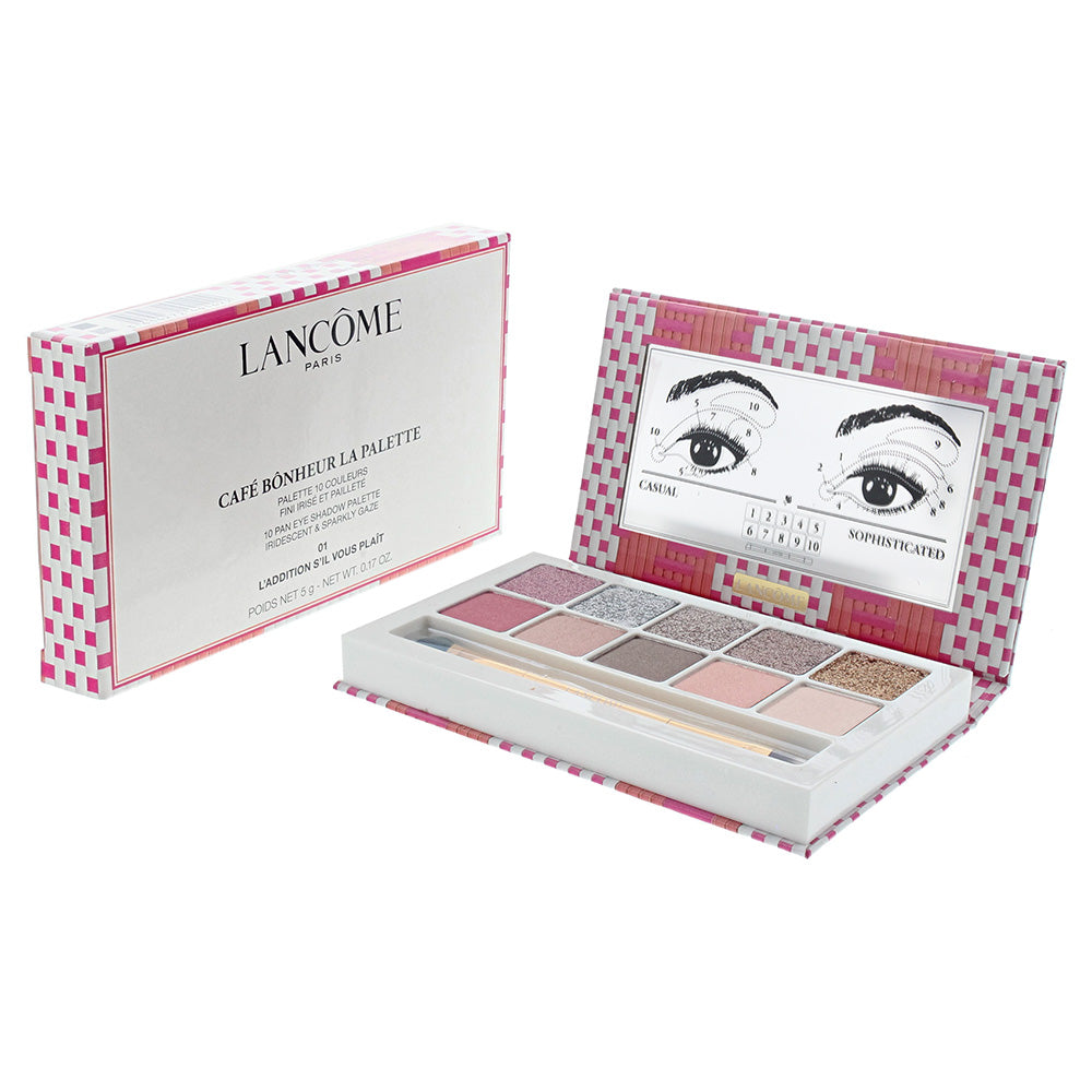 Lancôme Café Bonheur Eye Palette: #01 L'Addition Sil Vous Plait - 10 Pan Eye Shadow Set