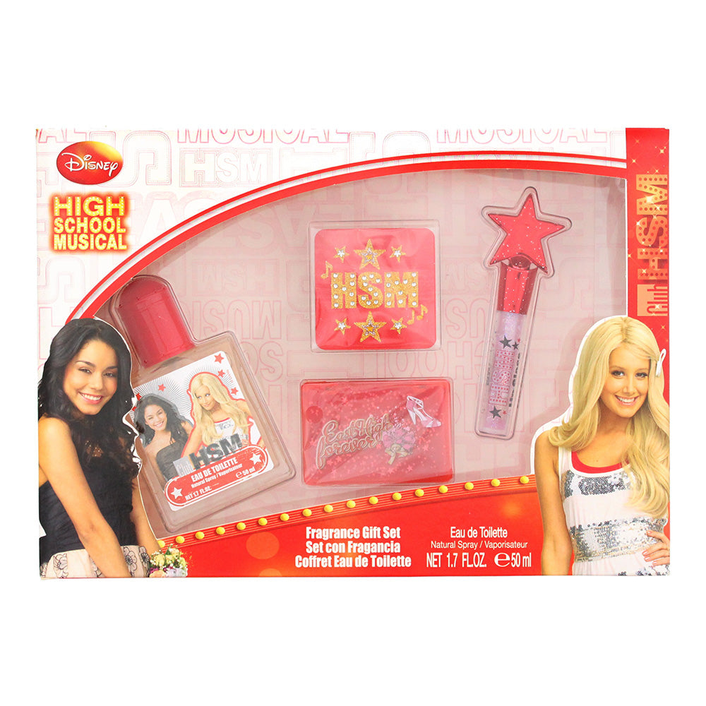 Disney High School Musical 4 Piece Gift Set: Eau De Toilette 50ml - Eyeshadow 3g - Lip Gloss 1.5g - Tattoo