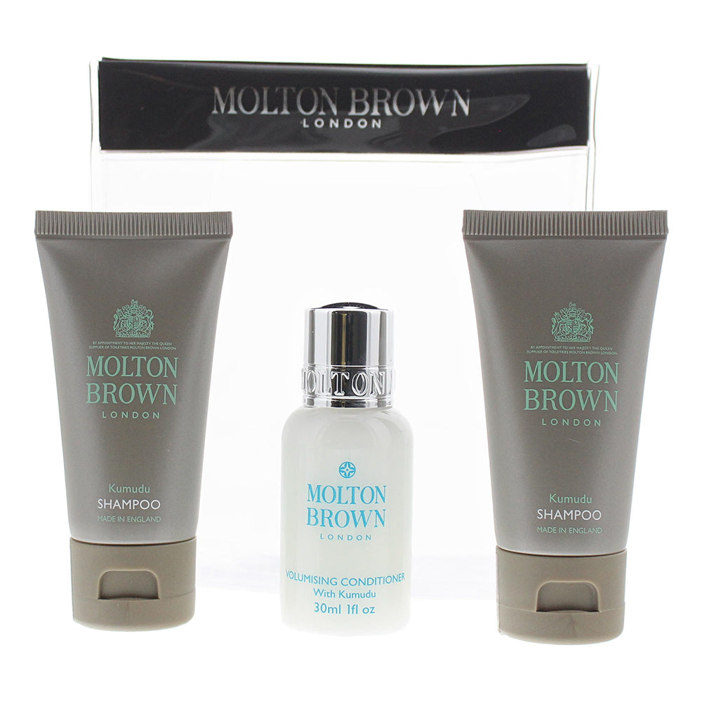 Molton Brown Kumudu 3 Piece Gift Set: Shampoo 30ml - Shampoo 30ml - Conditioner 30ml