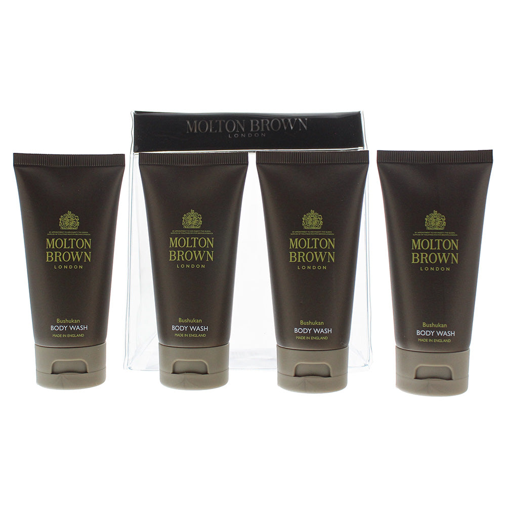 Molton Brown Bushukan 4 Piece Gift Set: 4 x Body Wash 50ml