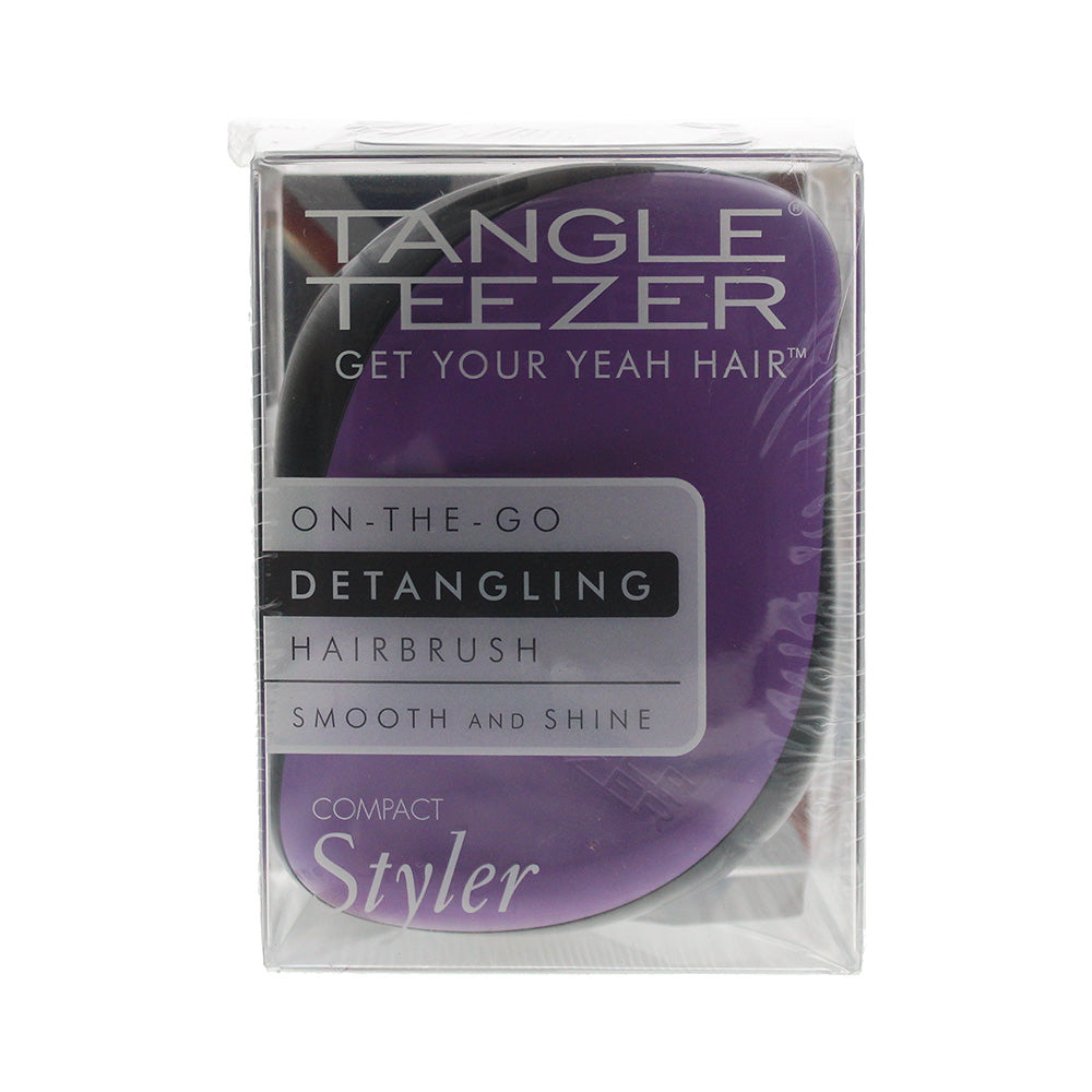Tangle Teezer Compact Styler Black Violet Purple-Black Hair Brush