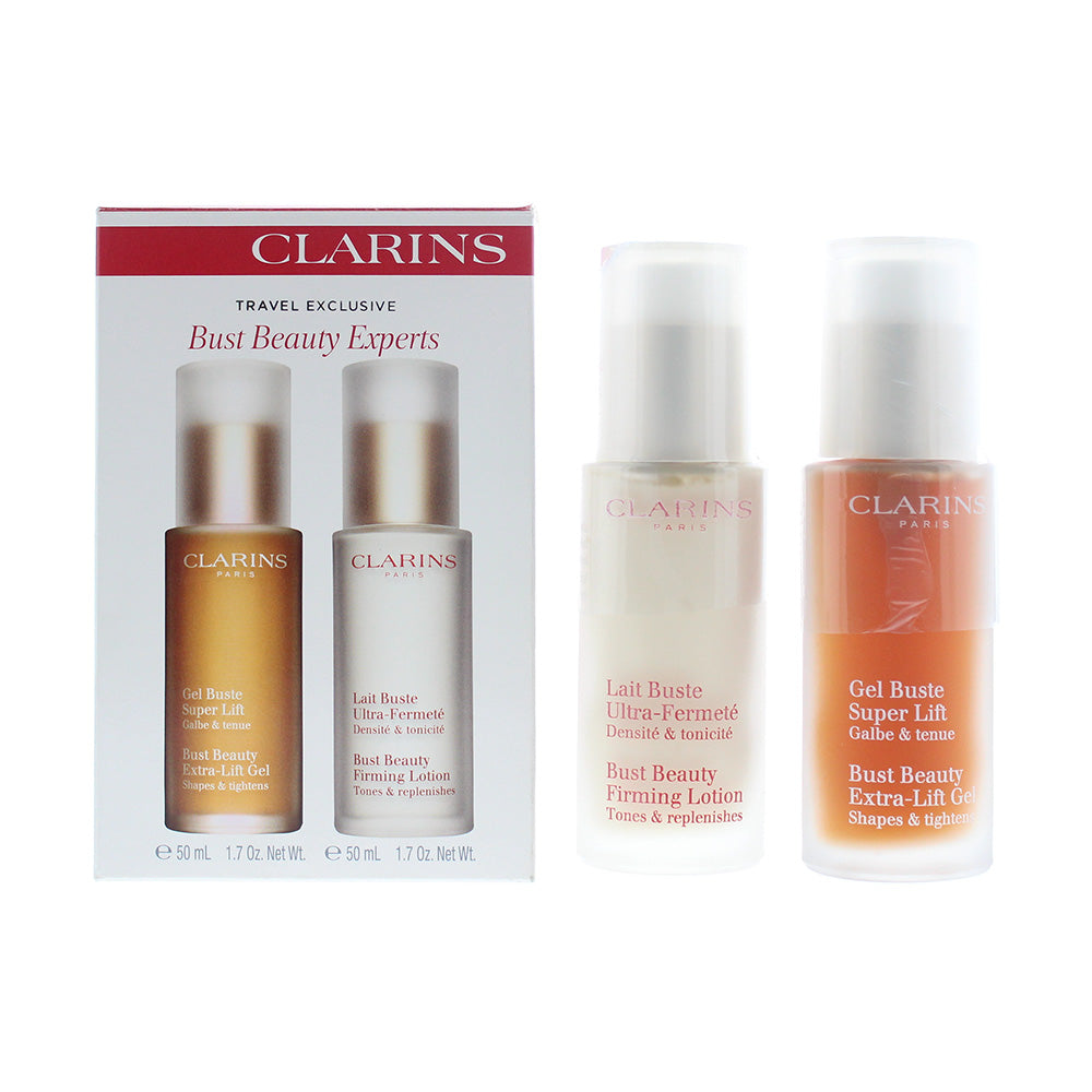 Clarins 2 Piece Gift Set: Bust Beauty Extra Firming Lotion 50ml - Extra Lift Gel 50ml