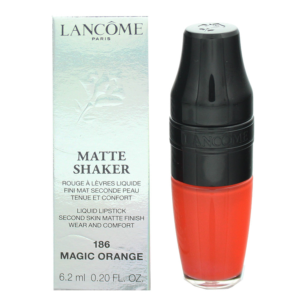 Lancome Matte Shaker 186 Magic Orange Liquid Lipstick 6.1ml