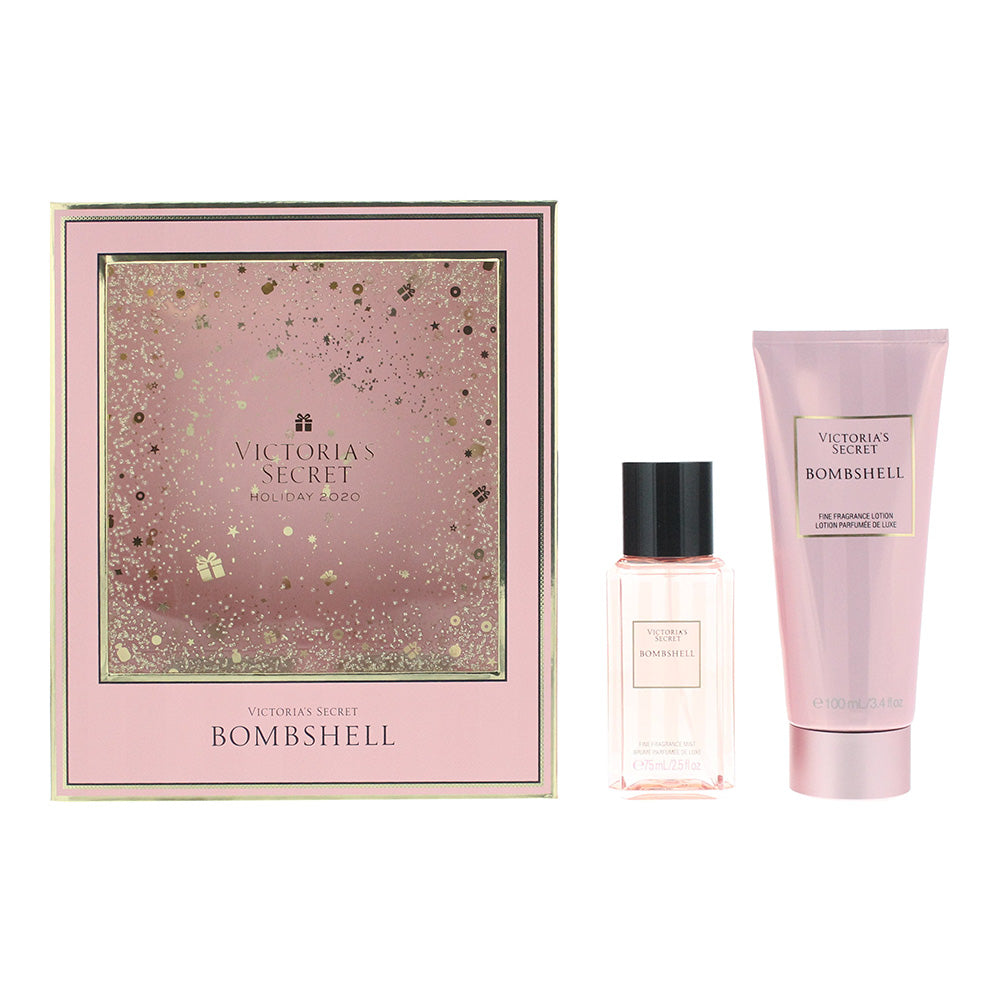 Victoria's Secret Bombshell 2 Piece Gift Set: Fragrance Mist 75ml - Fragrance Lotion 100ml