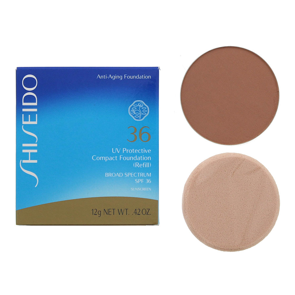 Shiseido 36 UV Protective Refill  Medium Beige Compact Foundation 12g