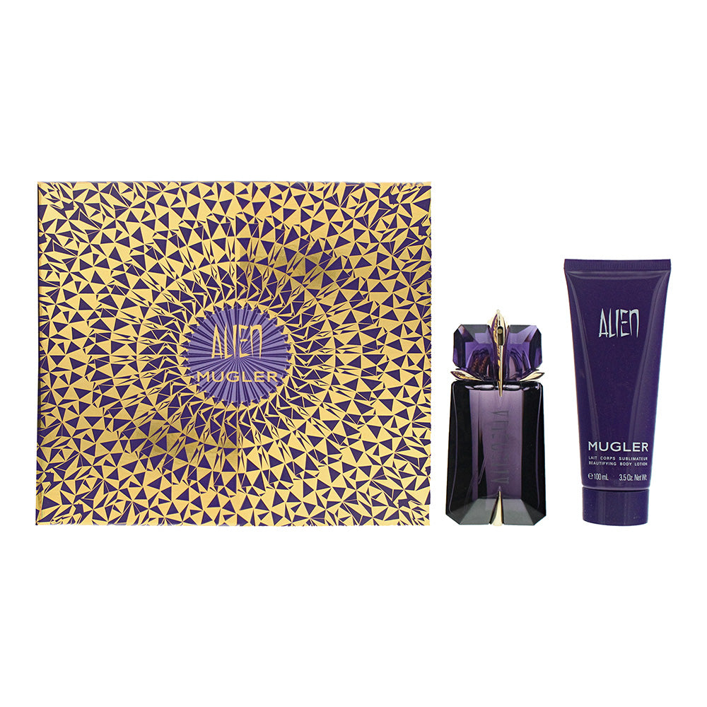 Mugler Alien Eau De Parfum 2 Piece Gift Set: Eau De Parfum 60ml - Body Lotion 100ml