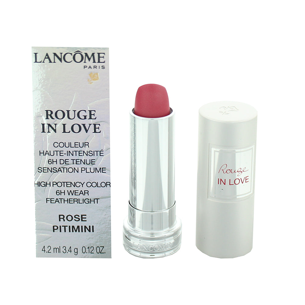 Lancome Rouge In Love Hi Potency 6h Wear #353M Rose Pitimini Lip Color 3.4g