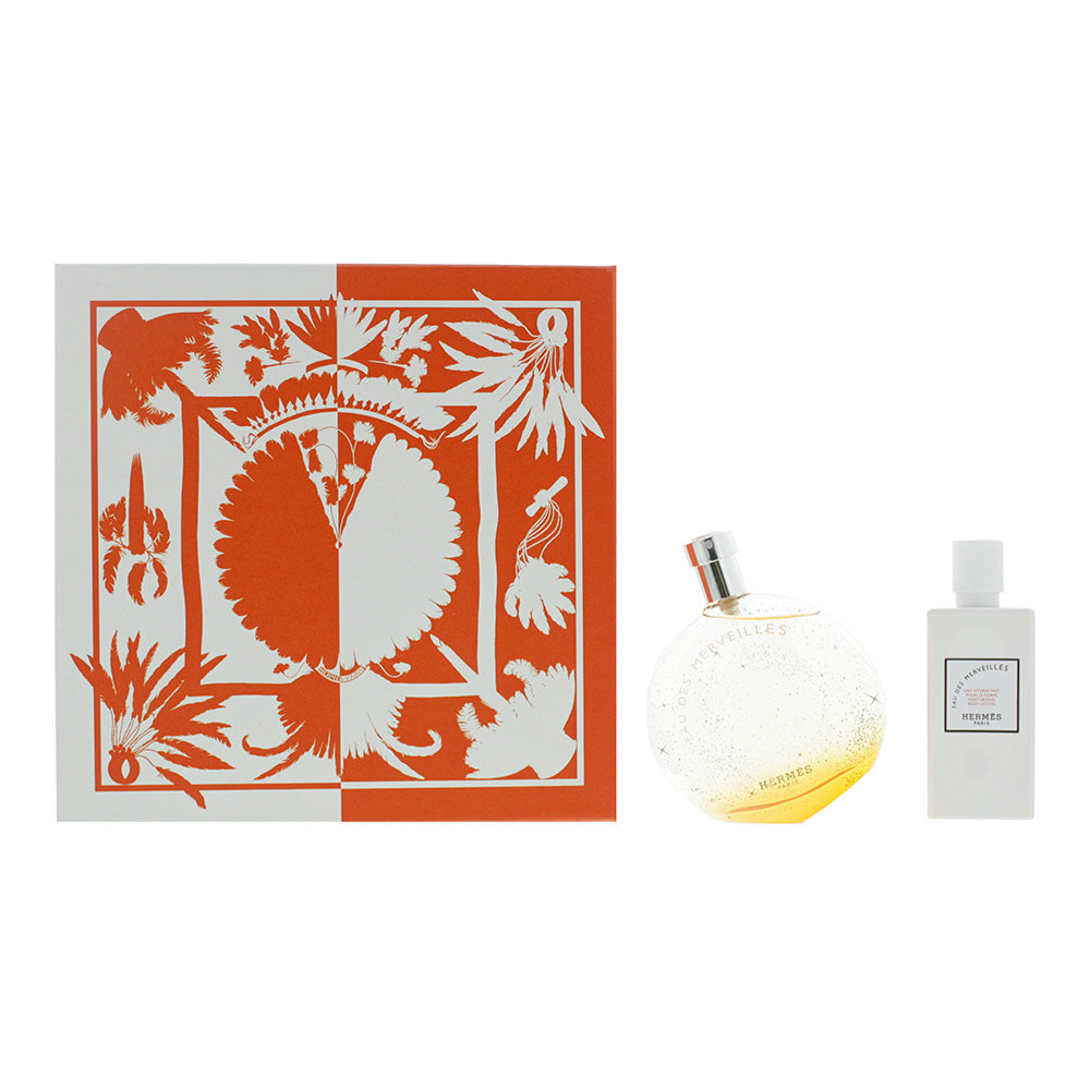 Hermès Eau des Merveilles 2 Piece Gift Set: Eau de Toilette 100ml - Body Lotion 80ml