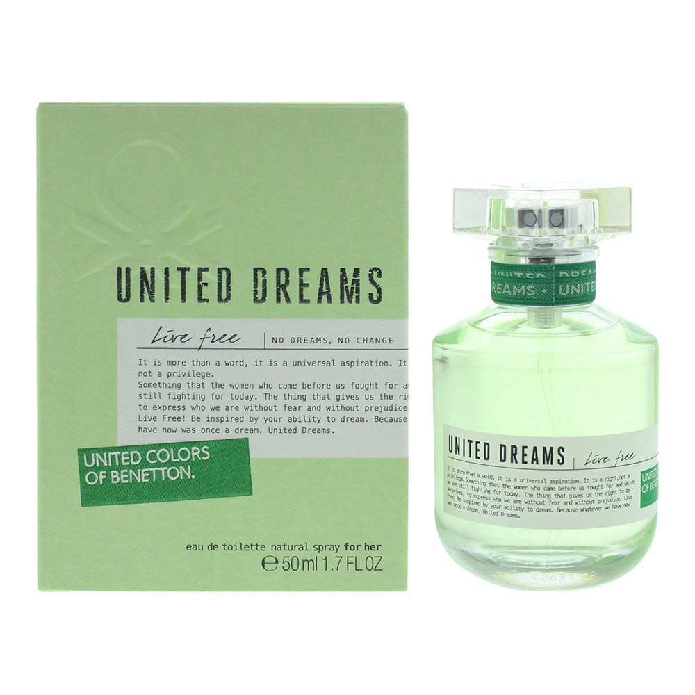 Benetton United Dreams Live Free Eau De Toilette 50ml