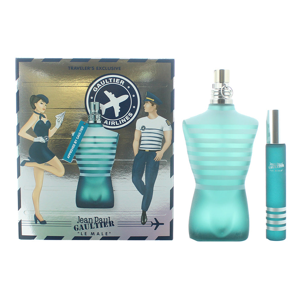 Jean Paul Gaultier Le Male 2 Piece Gift Set: Eau De Toilette 125ml - Eau De Toilette 20ml