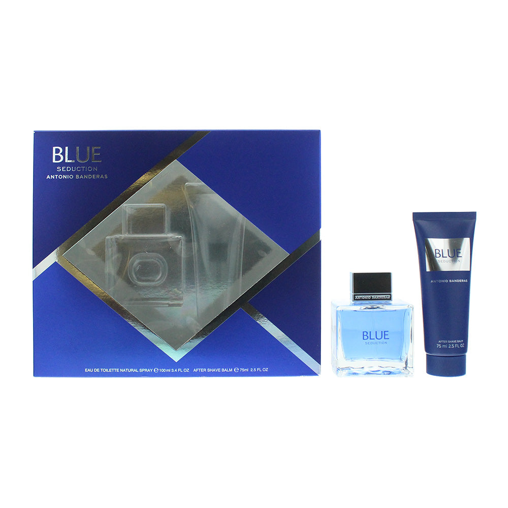 Antonio Banderas Blue Seduction 2 Piece Gift Set: Eau De Toilette 100ml - Aftershave Balm 75ml