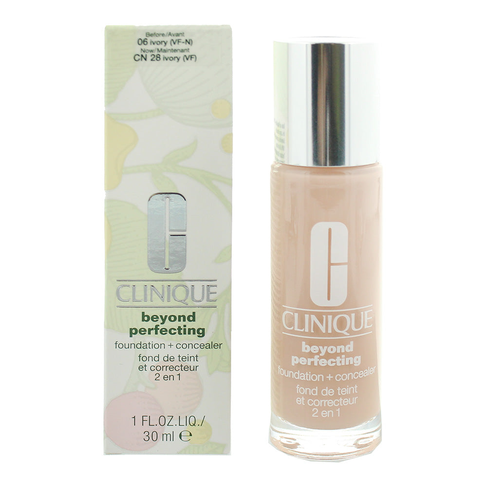 Clinique Beyond perfecting  Foundation + Concealer 06 Ivory  30ml