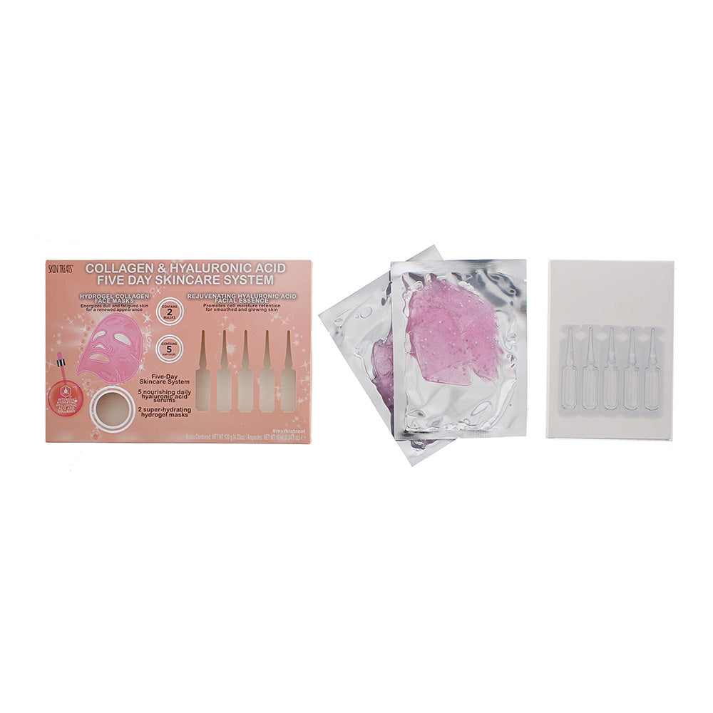 Skin Treats Collage Glitter & Hyaluronic Acid Ampoules 5 Day Skincare System