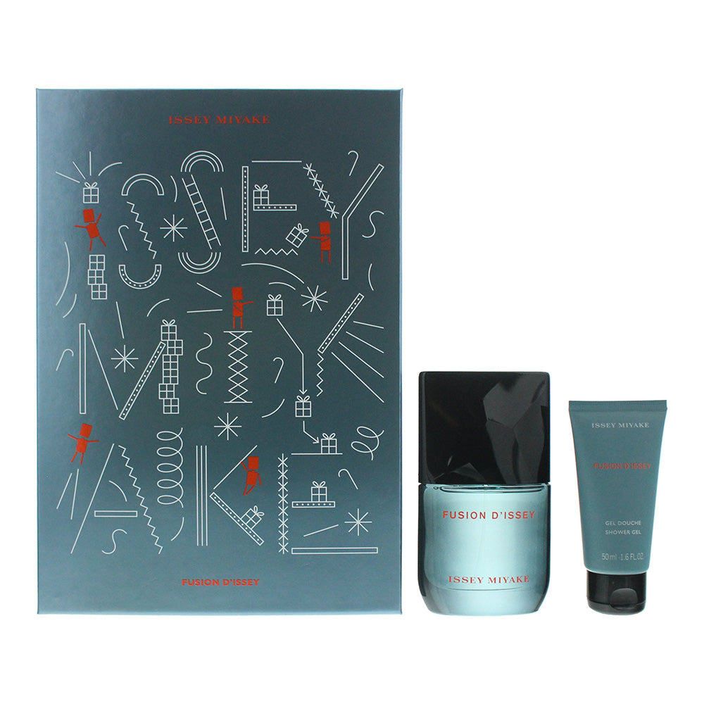 Issey Miyake Fusion D'Issey Eau De Toilette 2 Piece Gift Set: Eau De Toilette 50ml - Shower Gel 50ml