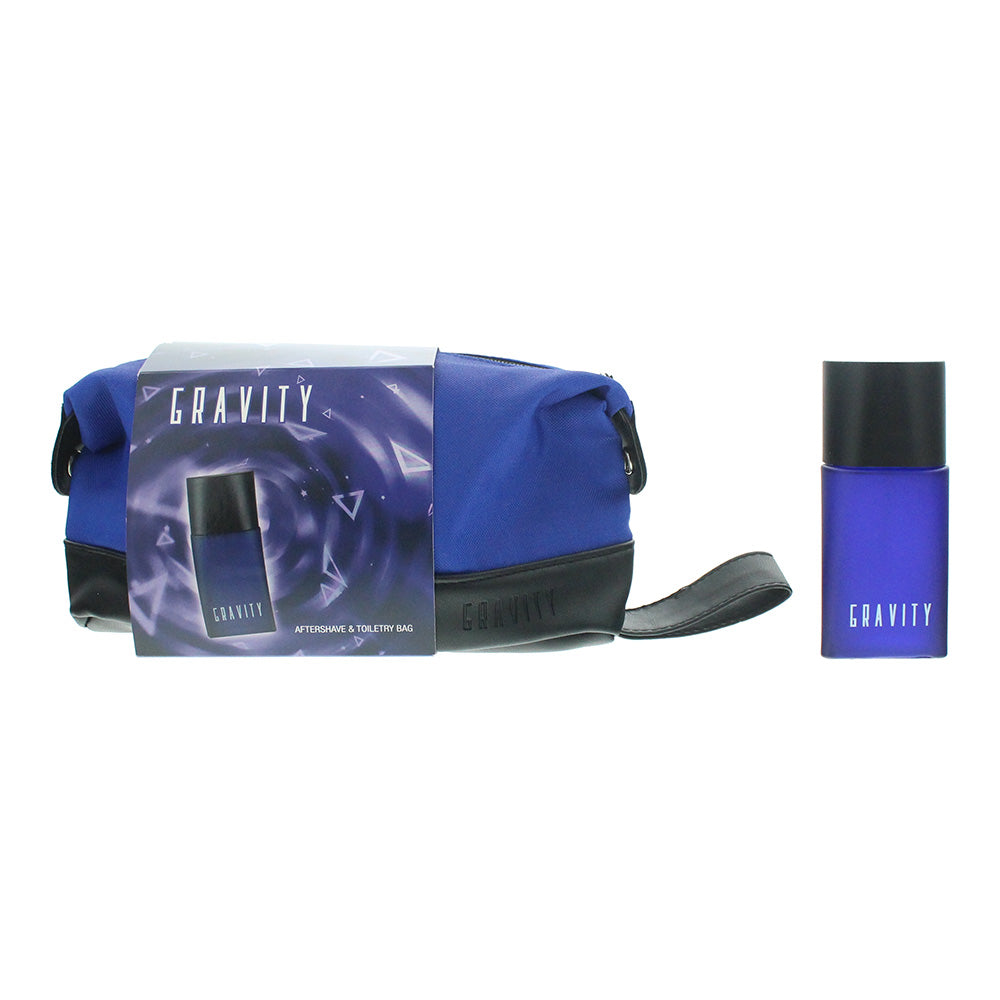 Coty Gravity 2 Piece Gift Set: Aftershave 50ml - Toiletry Bag