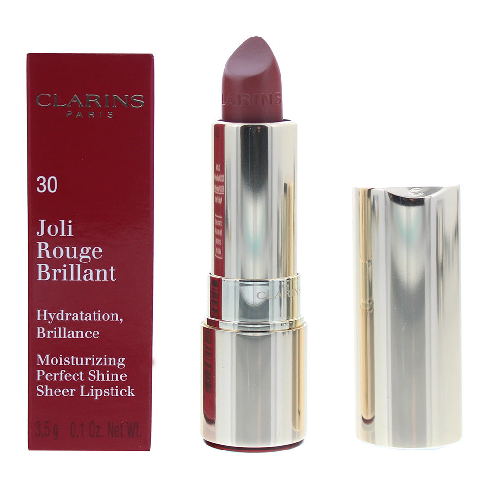 Clarins Joli Rouge Brilliant Lipstick 30 Soft Berry 3.5g