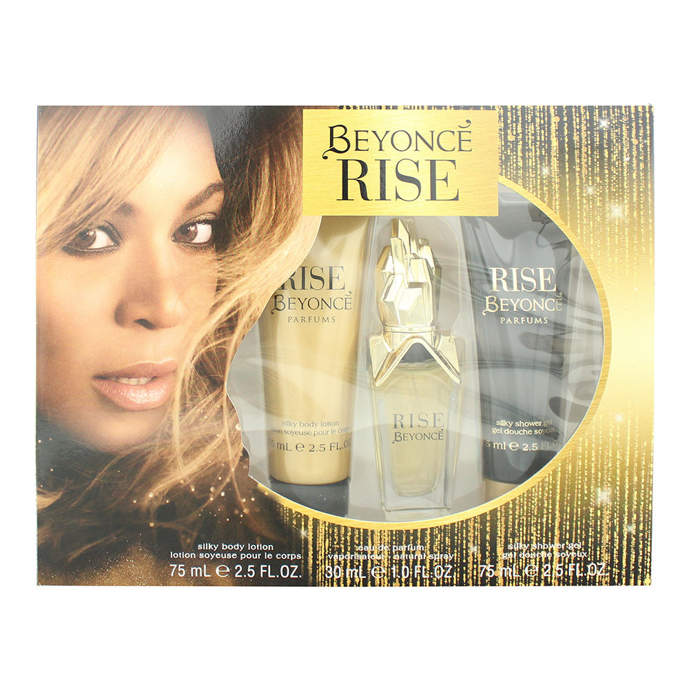 Beyonce Rise 3 Pcs: Eau De Parfum 30ml+Body Lotion 75ml+Shower Gel 75ml