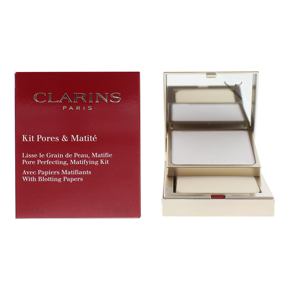 Clarins Kit Pores & Matite Pore Perfecting Matifying Kit With Blotting Papers 6.5g