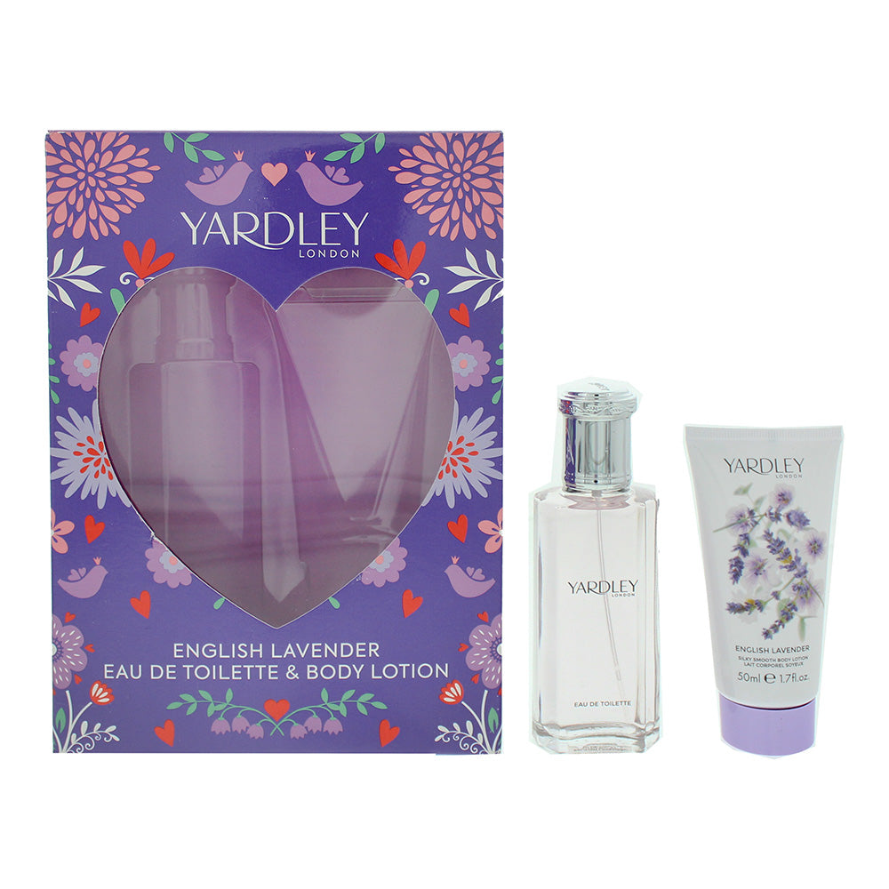 Yardley English Lavender Eau De Toilette 2 Piece Gift Set: Eau De Toilette 50ml - Body Lotion 50ml