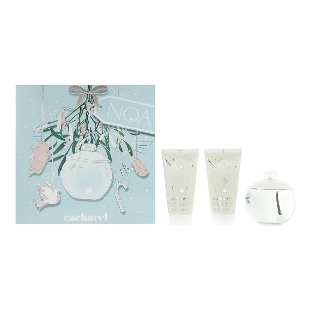 Cacharel Noa 3 Piece Gift Set: Eau De Toilette 100ml - 2 x Body Lotion 50ml