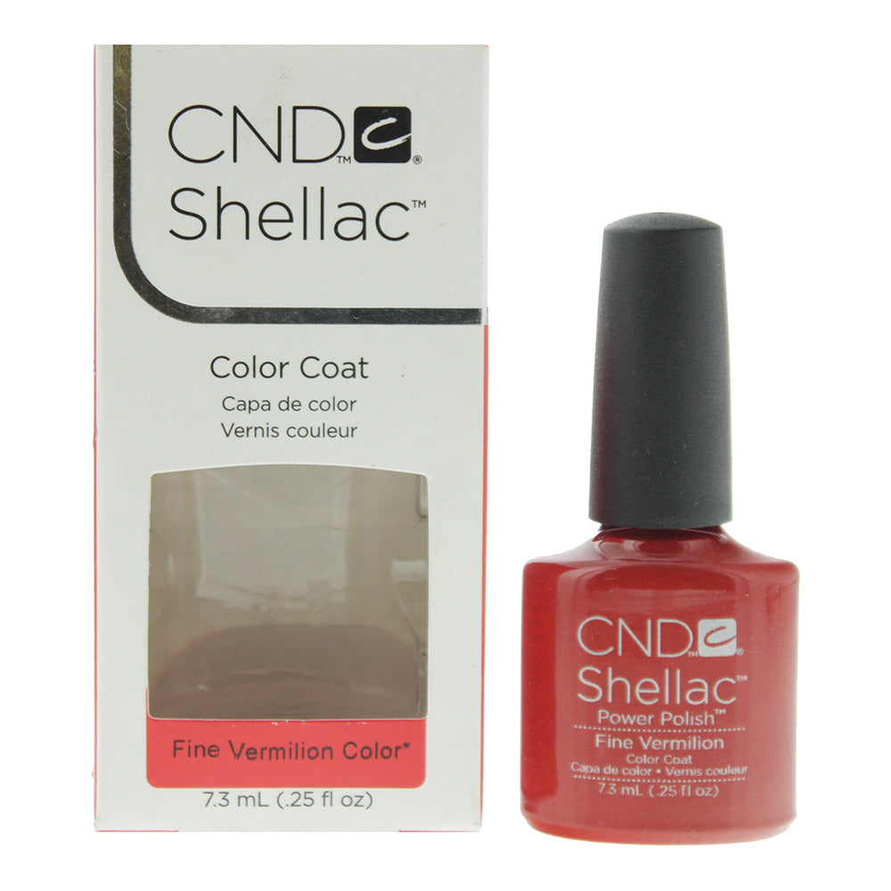 CND Shellac Fine Vermilion Nail Polish 7.3g