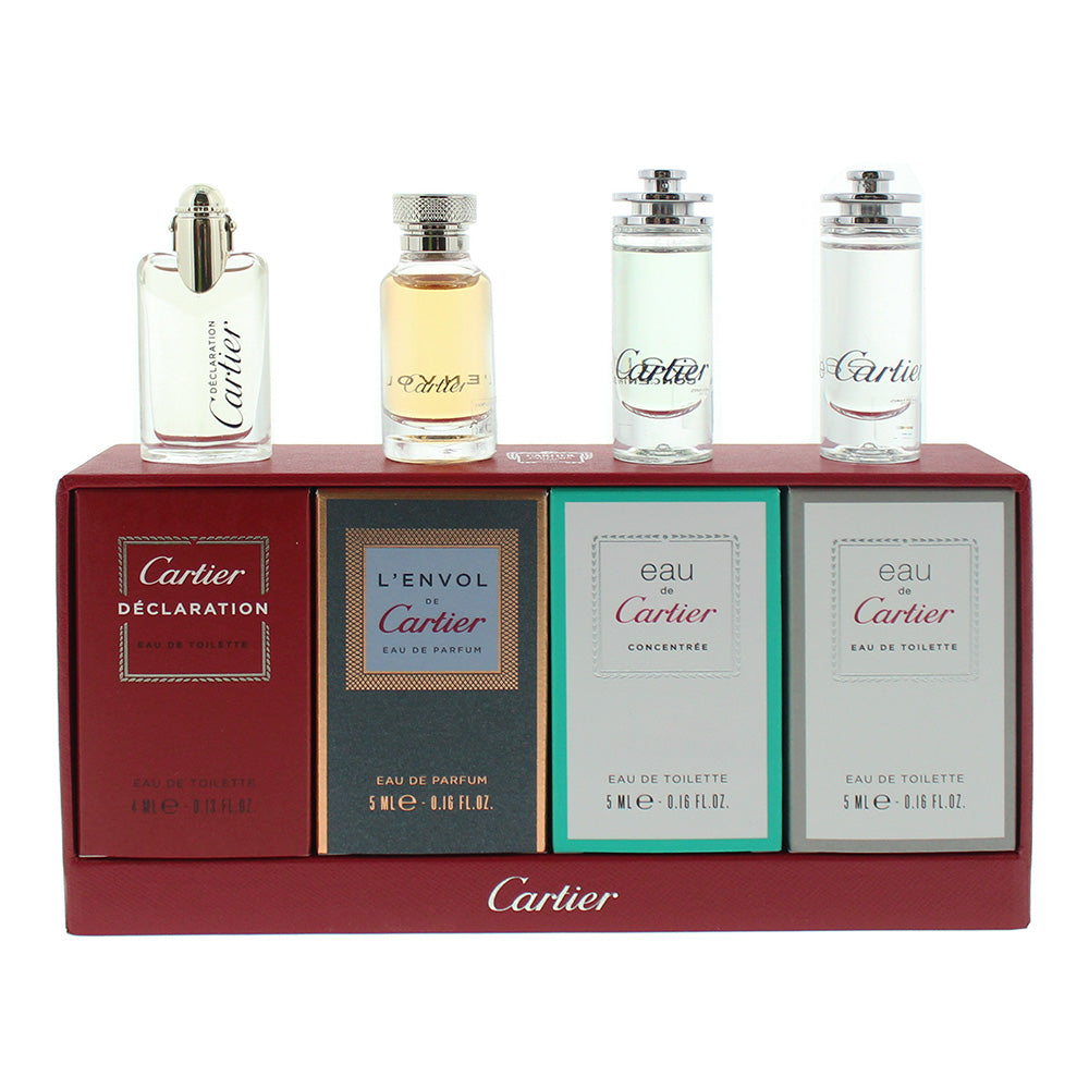 Cartier Mini 4 Piece Gift Set: 3 x Eau De Toilette 5ml   1 x Eau De Parfum 5ml