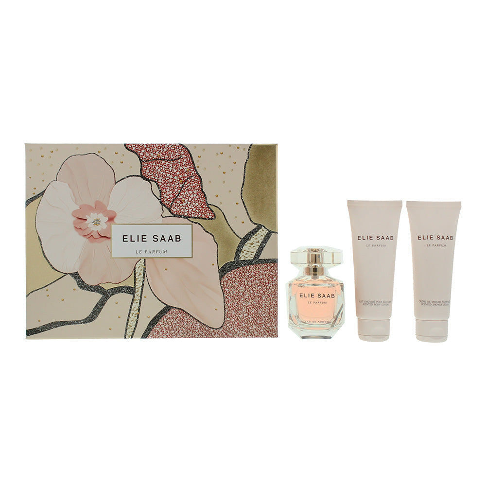 Elie Saab Le Parfum Piece Gift Set: Eau De Parfum 50ml Body Lotion