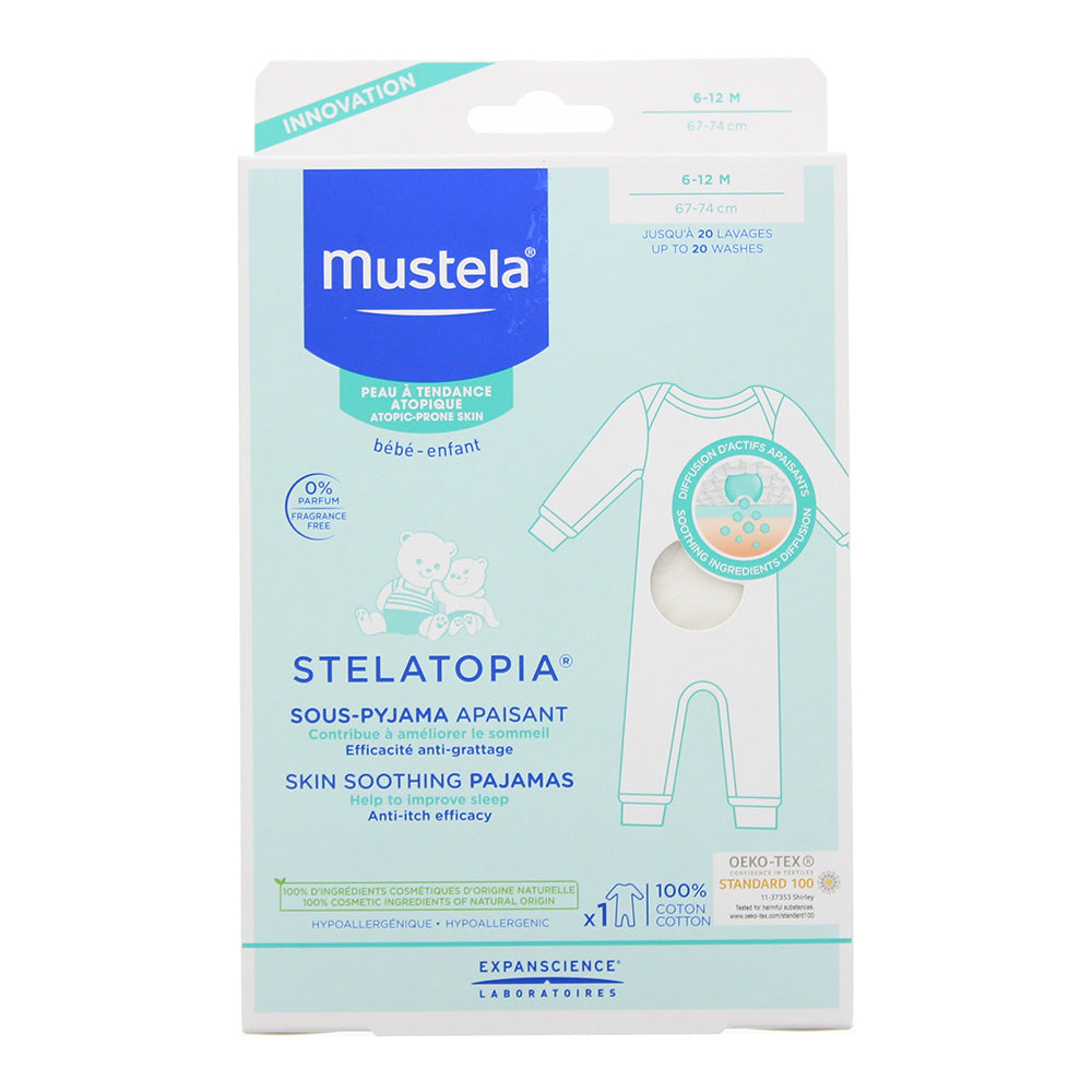 Mustela Stelatopia Pyjama 6-12 Months For Atopic Prone Skin
