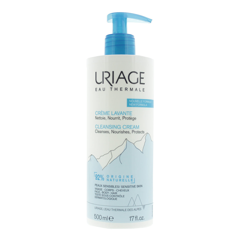 Uriage Eau Thermale  Cleansing Cream For Face Body & Hair 500ml