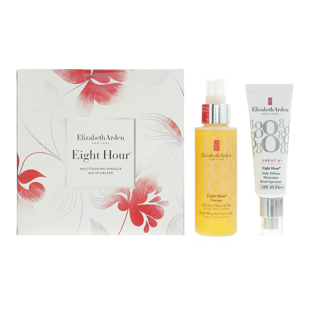 Elizabeth Arden Eight Hour 2 Piece Gift Set: Oil 100ml - Moisturiser 45ml