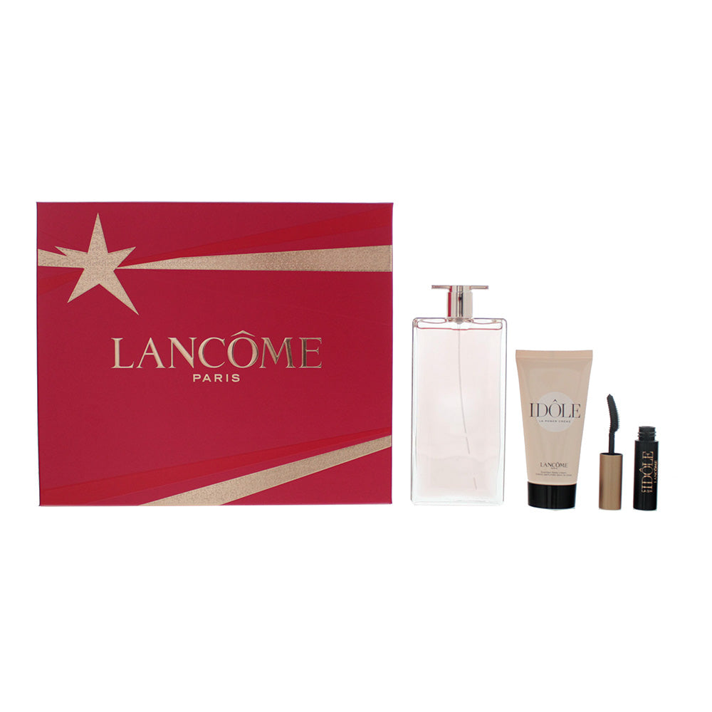Lancome Idôle 3 Piece Gift Set: Eau De Parfum 50ml - Body Cream 50ml - Mascara 2.5ml