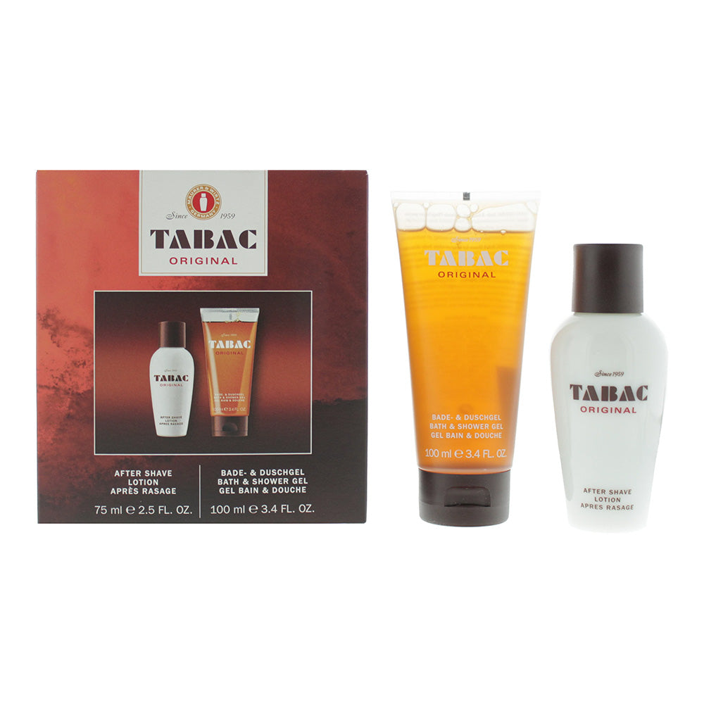 Tabac Original 2 Piece Gift Set: Aftershave Lotion 75ml - Shower Gel 100ml