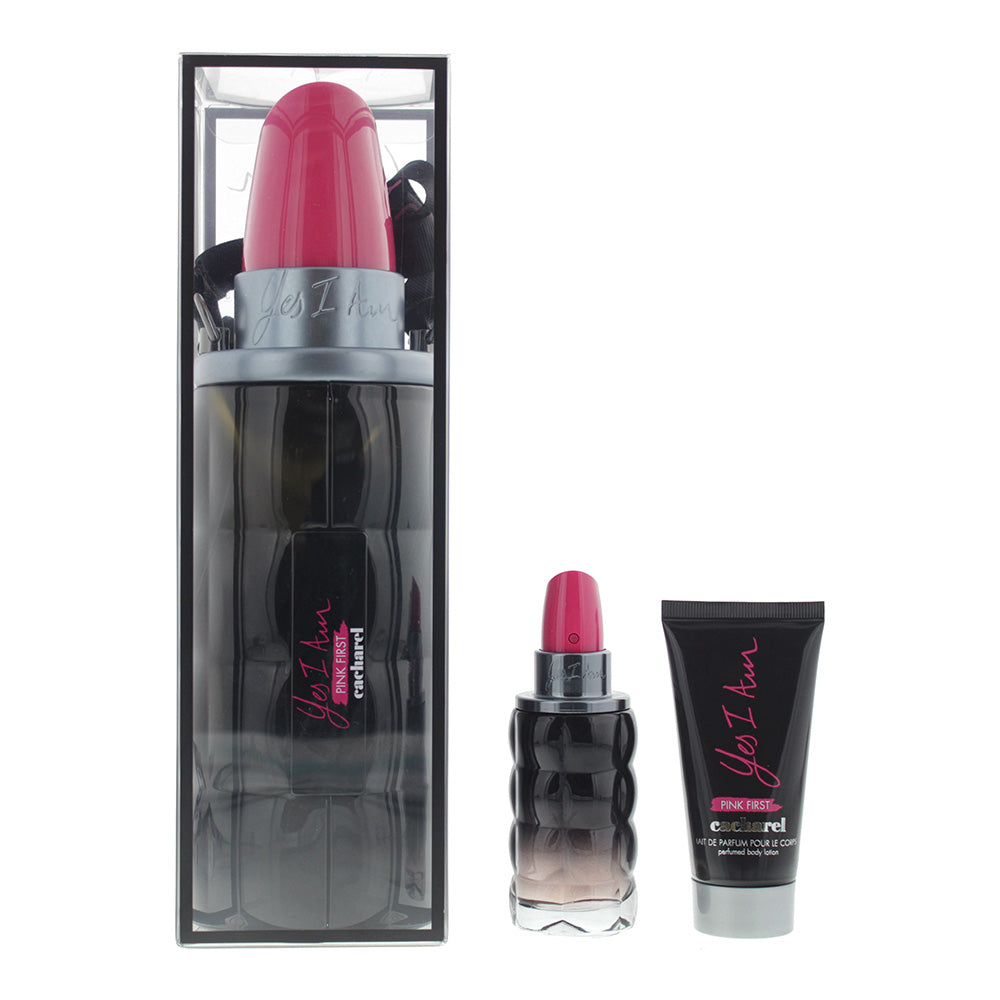 Cacharel Yes I Am Pink First 2 Piece Gift Set: Eau De Parfum 50ml - Fragrance Body Lotion 50ml