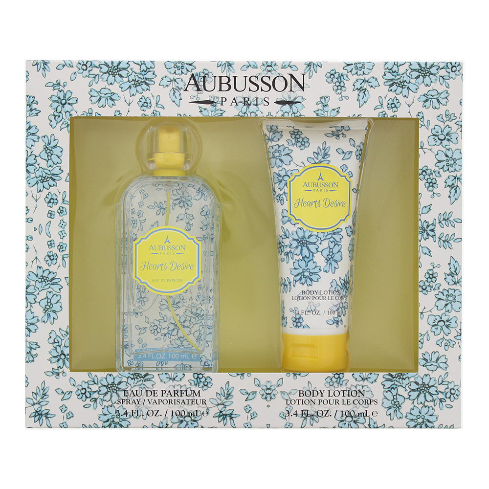 Parfums Aubusson Hearts Desire 2 Piece Gift Set: Eau De Parfum 100ml - Body Lotion 100ml